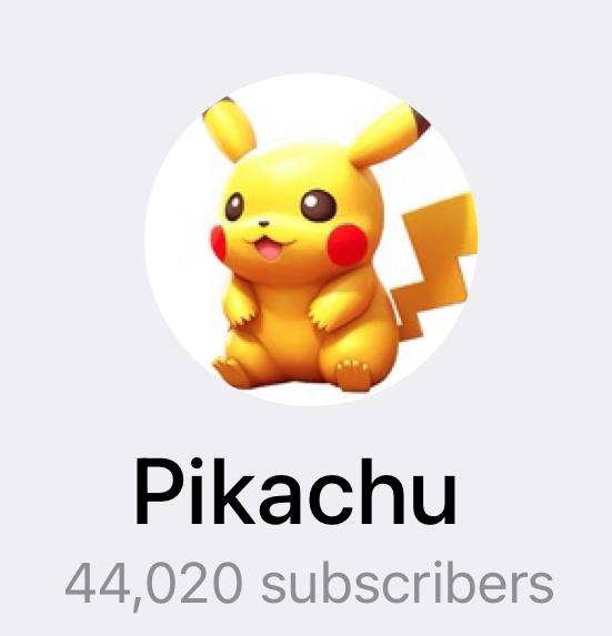 🎉 Pikachu Telegram Hits 44,000 Subscribers! 🎉